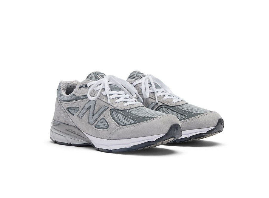 Men New Balance Lifestyle | Made In Usa 990V4 Core Grey With Silver