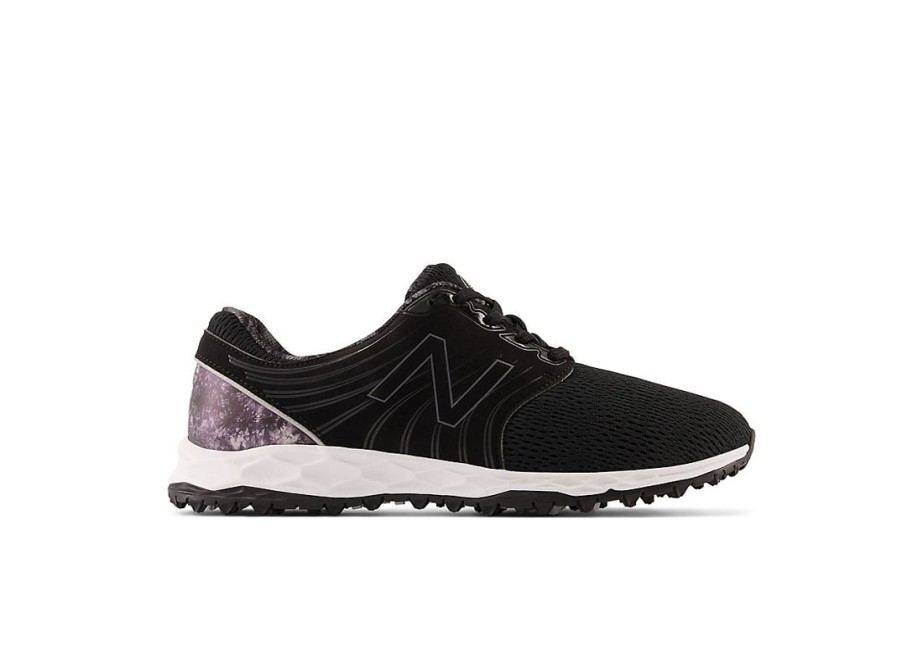 Women New Balance Golf | Women'S Fresh Foam Breathe Black With White