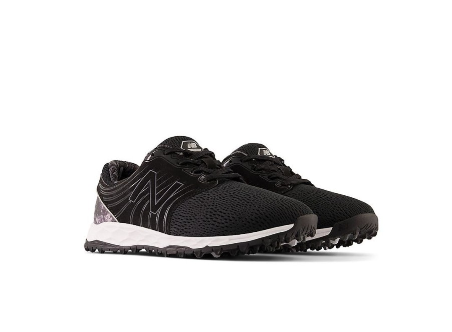 Women New Balance Golf | Women'S Fresh Foam Breathe Black With White