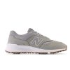 Men New Balance Golf | 997 Golf Golf Shoes Grey With White