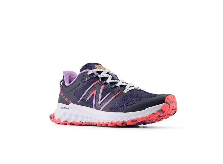 Women New Balance Running | Fresh Foam Garoe Natural Indigo With Electric Purple And Electric Red