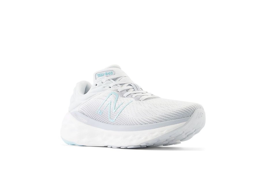 Women New Balance Running | Fresh Foam X 840V1 Quartz Grey With Virtual Blue And Bright Cyan