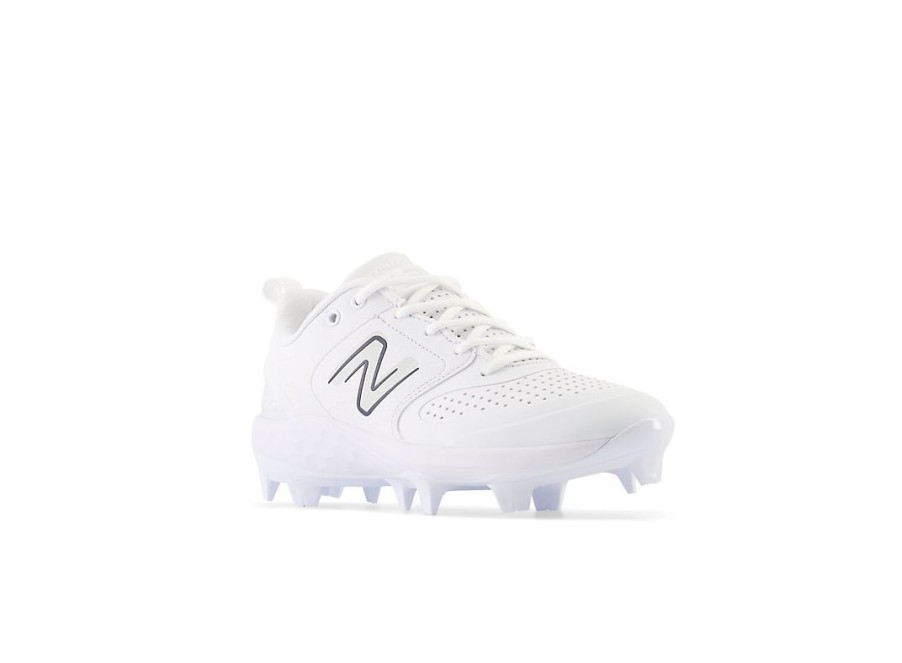 Women New Balance Softball | Fresh Foam Velo V3 Molded Synthetics White