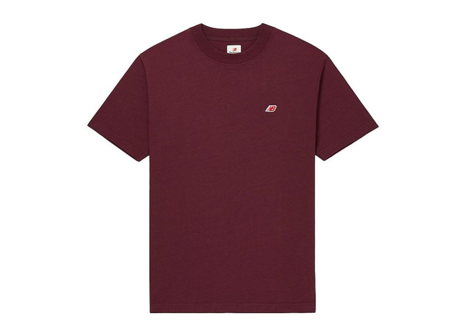 Men New Balance Shirts | Made In Usa Core T-Shirt Nb Burgundy