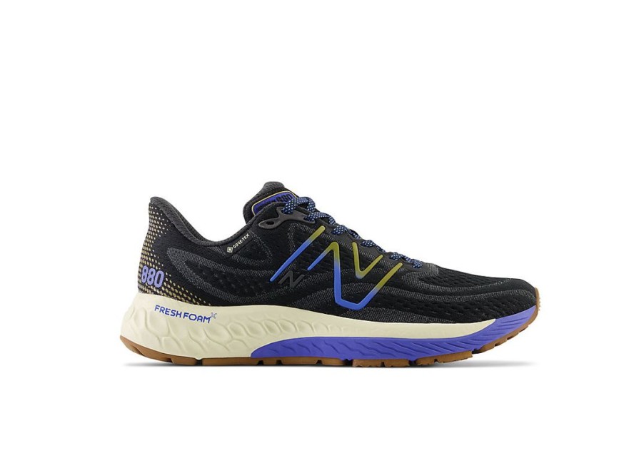 Women New Balance Running | Fresh Foam X 880V13 Gore-Tex® Black With Marine Blue