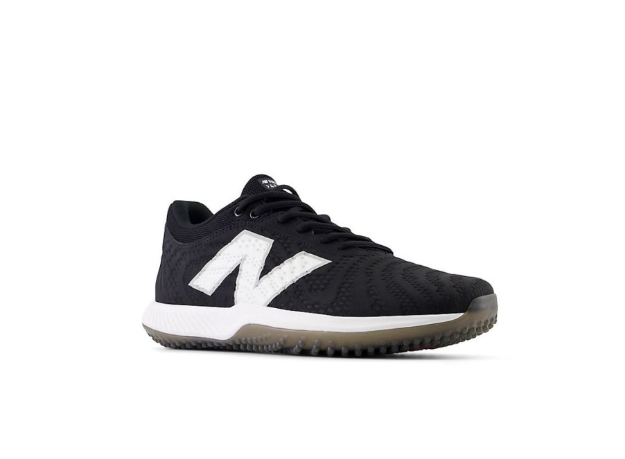 Men New Balance Baseball | Fuelcell 4040V7 Turf Trainer Black With Optic White