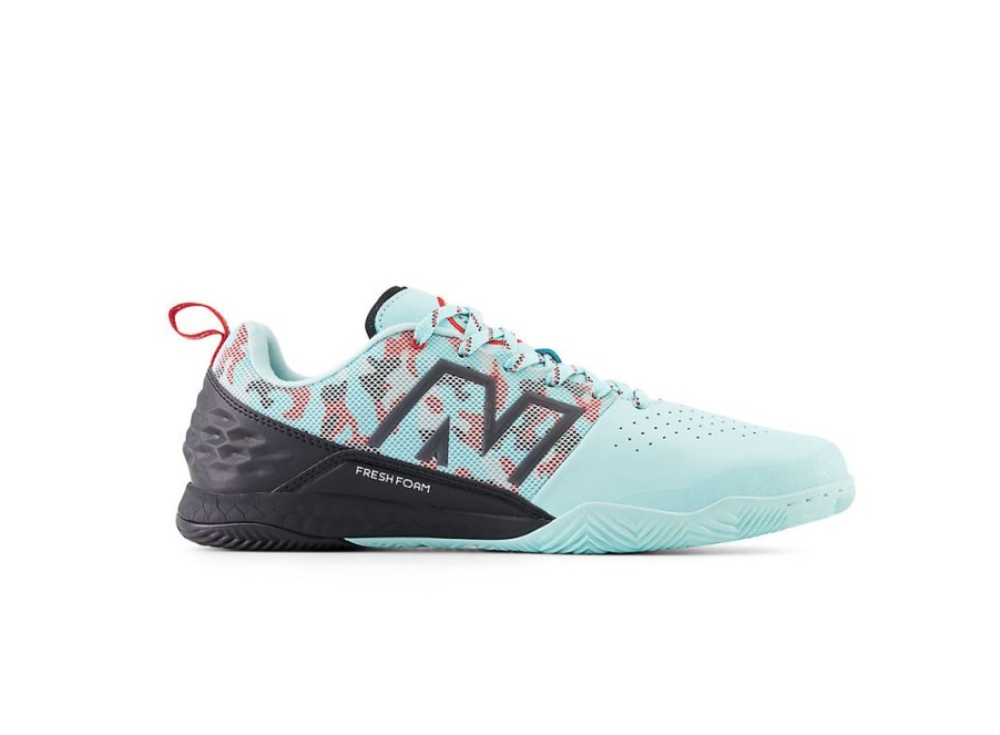 Men New Balance Soccer | Audazo V6 Pro In Bright Cyan With Black And Silver