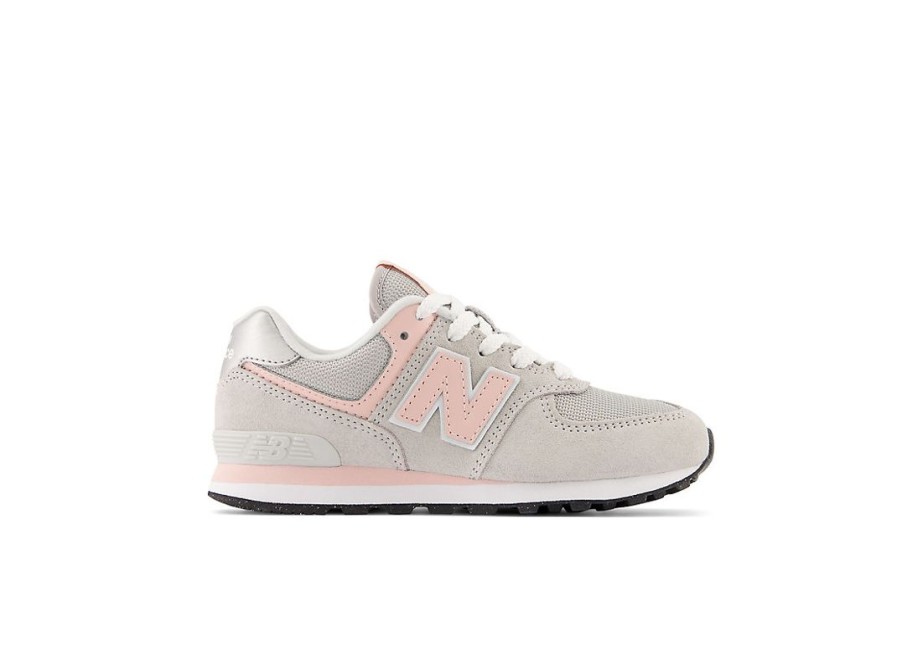 Kid New Balance Little Kids | 574 Core Rain Cloud With Pink Haze