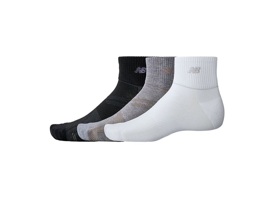 Men New Balance Socks | Running Repreve Ankle Socks 3 Pack Assorted 1 Colors