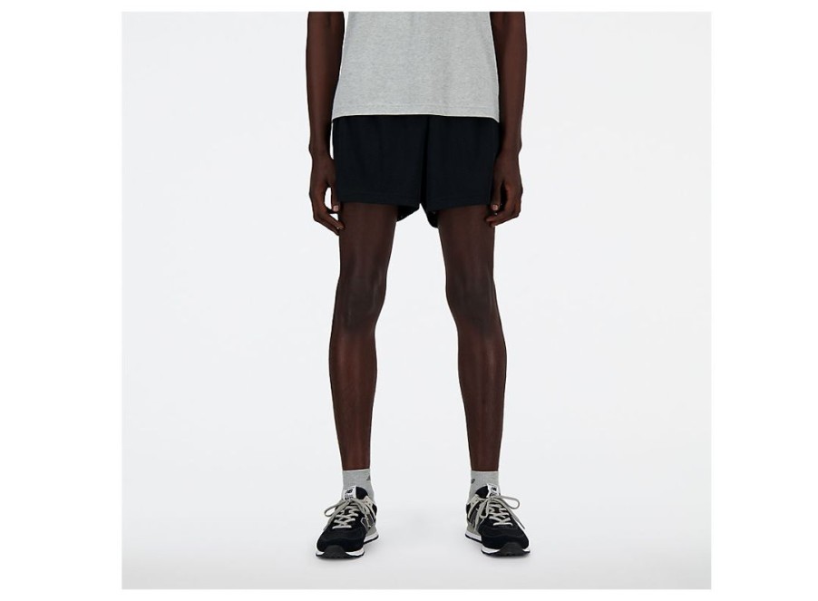 Men New Balance Shorts | Sport Essentials Mesh Short 5 Black