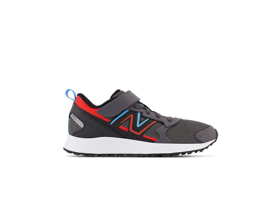 Kid New Balance Big Kids | Fresh Foam 650 Bungee Lace With Top Strap Magnet With Neo Flame And Vibrant Sky