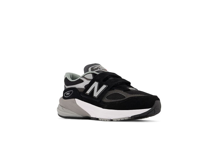 Kid New Balance Little Kids | Fuelcell 990V6 Hook And Loop Black With Silver