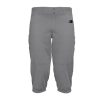 Men New Balance Pants | Adversary 2 Baseball Solid Knicker Athletic Grey