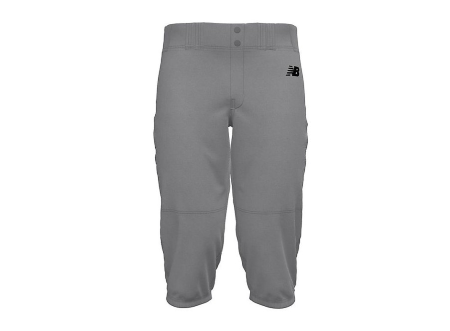 Men New Balance Pants | Adversary 2 Baseball Solid Knicker Athletic Grey