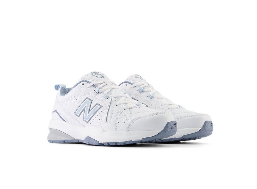 Women New Balance Training | Wx608V5 White With Light Blue