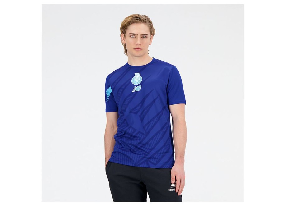 Men New Balance Shirts | Fc Porto Lightweight T-Shirt Surf The Web