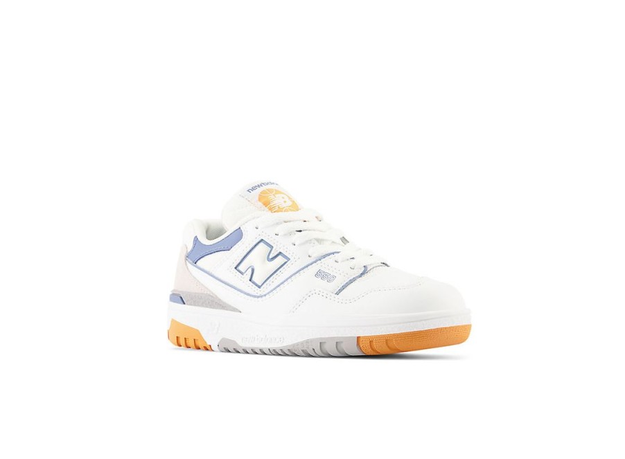 Kid New Balance Little Kids | 550 White With Mercury Blue And Daydream