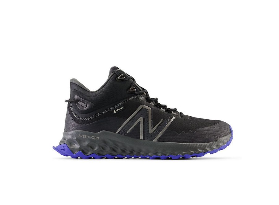 Men New Balance Running | Fresh Foam Garoe Midcut Gore-Tex® Black With Marine Blue And Blacktop