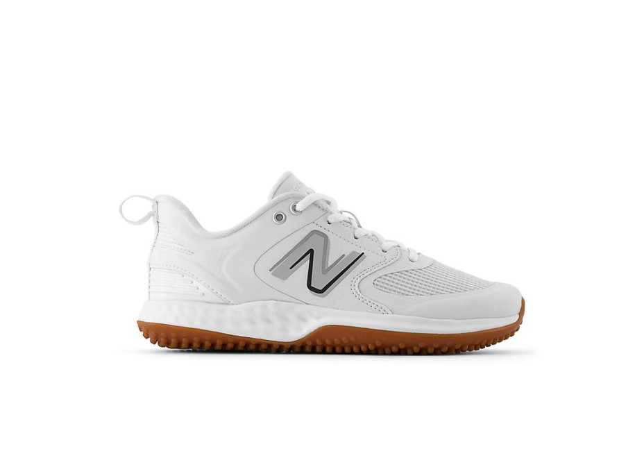 Women New Balance Softball | Fresh Foam Velo V3 Turf-Trainer White