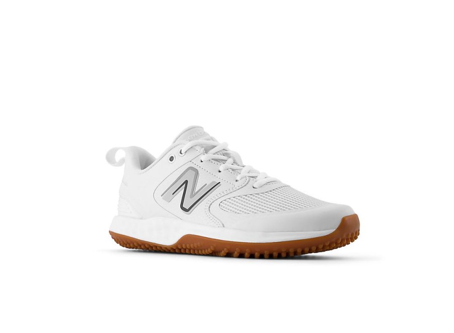 Women New Balance Softball | Fresh Foam Velo V3 Turf-Trainer White