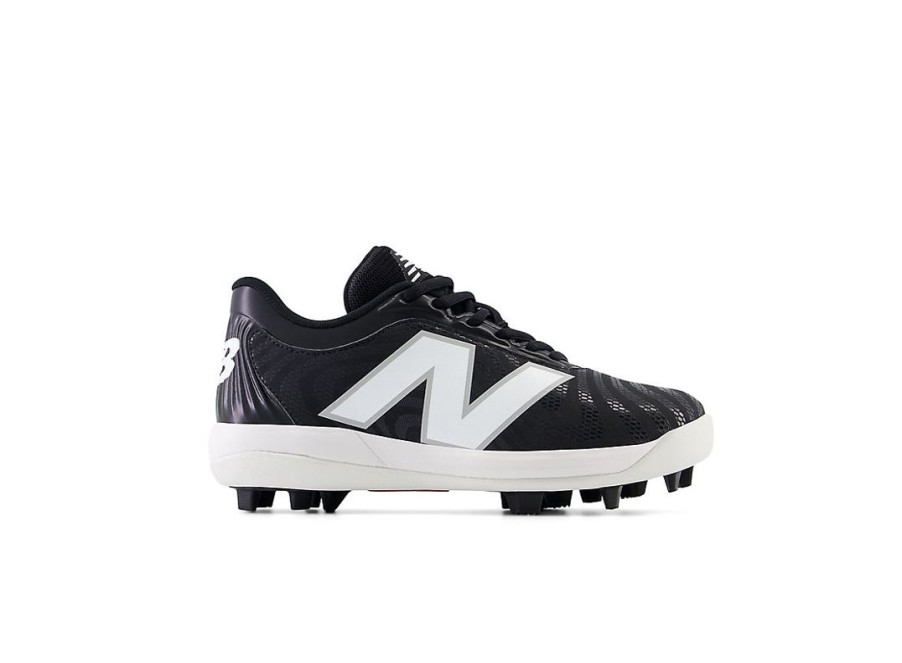 Kid New Balance Big Kids | 4040V7 Youth Rubber-Molded Black With Optic White