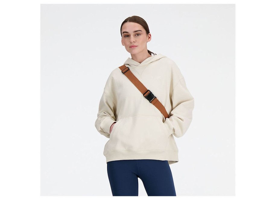 Women New Balance Hoodies & Sweatshirts | Athletics French Terry Hoodie Linen