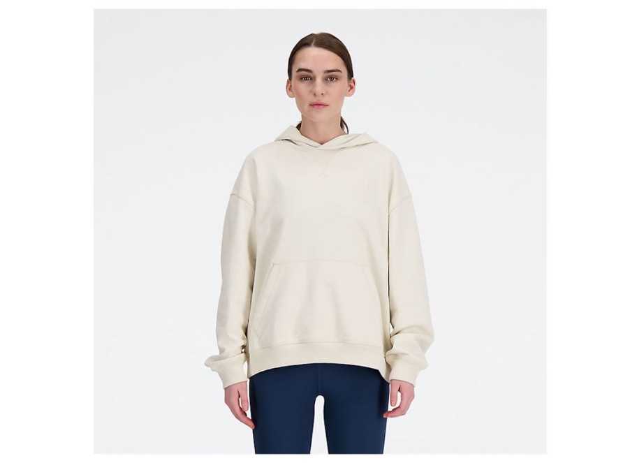 Women New Balance Hoodies & Sweatshirts | Athletics French Terry Hoodie Linen