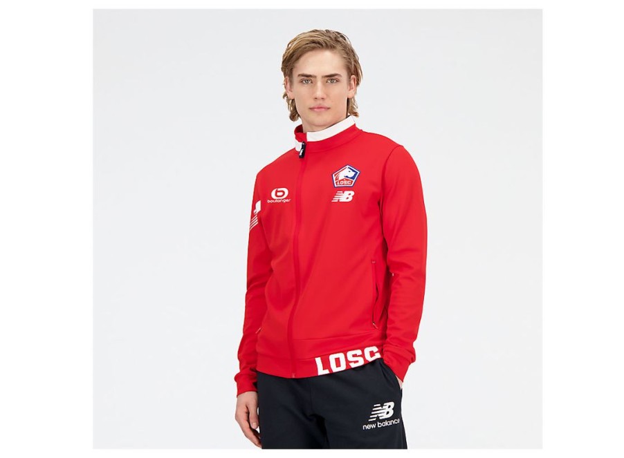 Men New Balance Jackets & Vests | Lille Losc Pre-Game Jacket Home