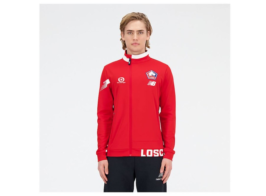 Men New Balance Jackets & Vests | Lille Losc Pre-Game Jacket Home