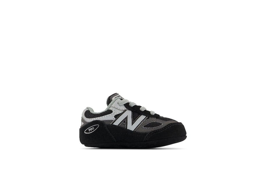 Kid New Balance Crib & Toddlers (Size - 10) | 990V6 Crib Bungee Black With Silver