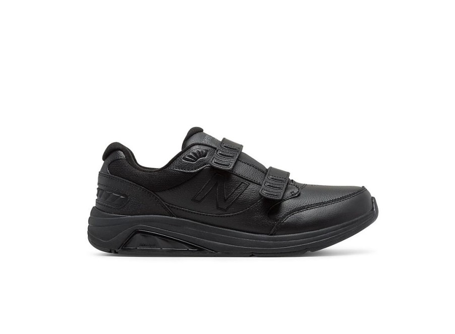 Men New Balance Walking | Hook And Loop Leather 928V3 Black