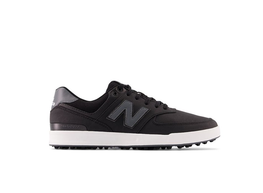 Men New Balance Golf | 574 Greens Golf Shoes Black