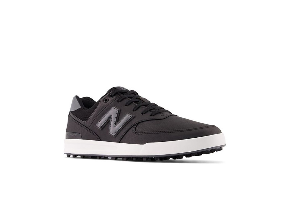 Men New Balance Golf | 574 Greens Golf Shoes Black