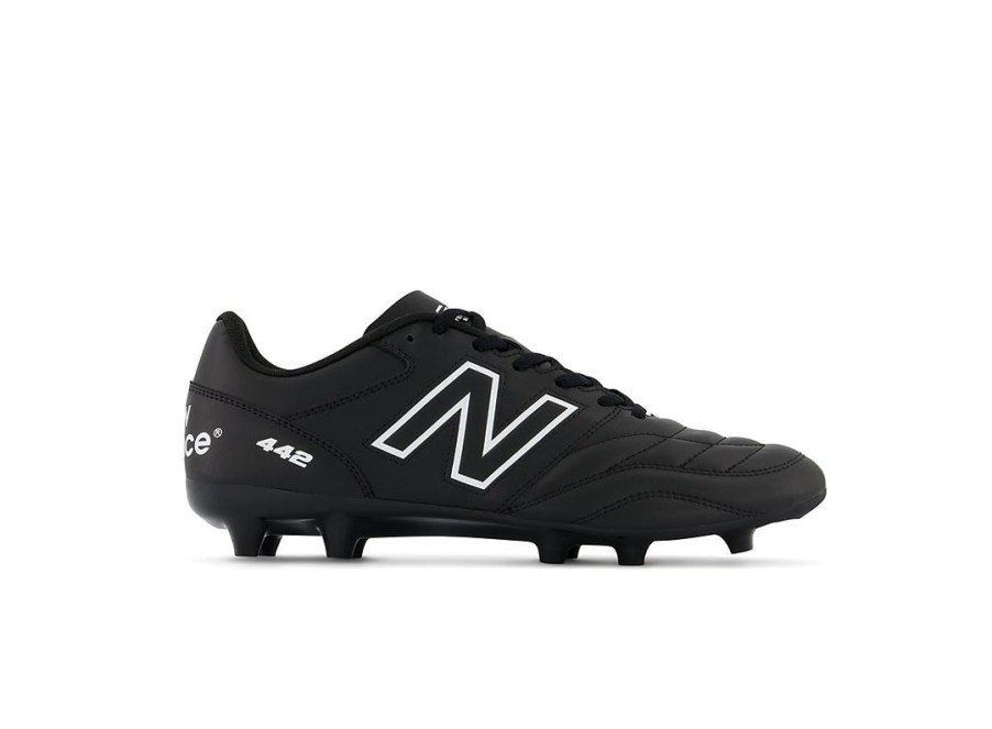 Men New Balance Soccer | 442 V2 Academy Fg Black With White