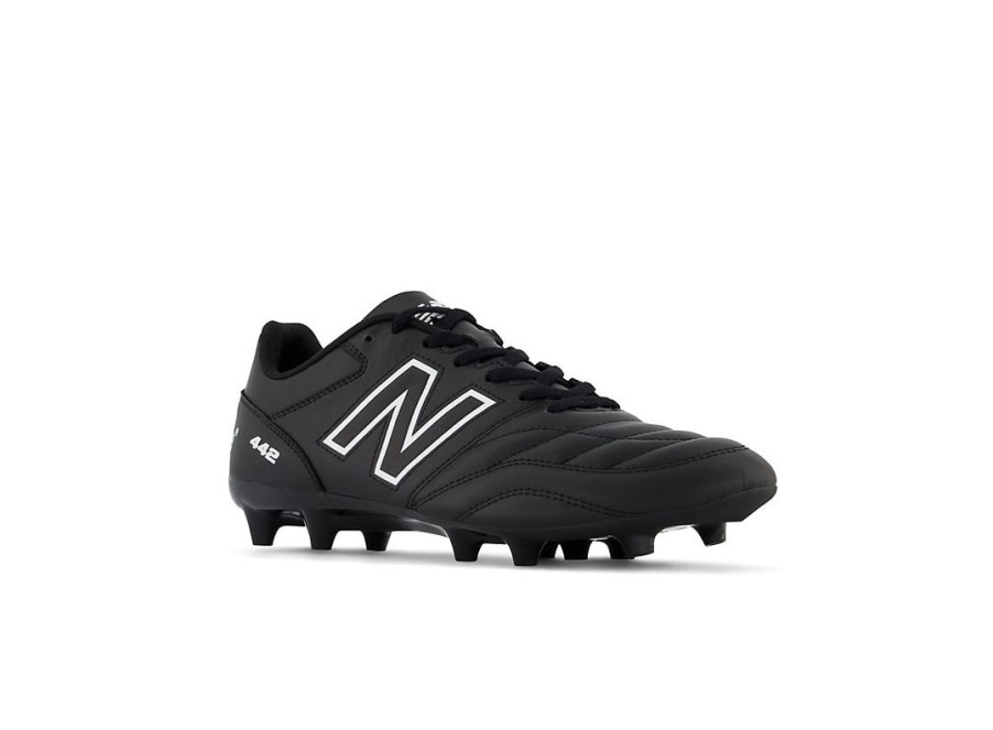 Men New Balance Soccer | 442 V2 Academy Fg Black With White