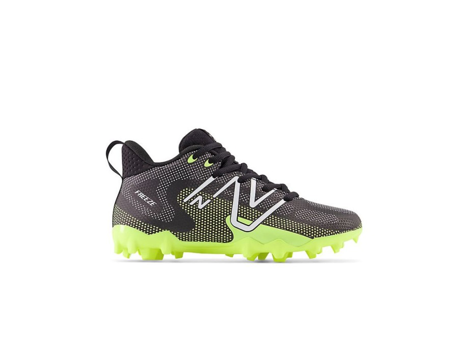 Kid New Balance Big Kids | Freezelx V4 Jr Black With Hi-Lite And White