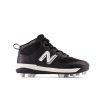 Kid New Balance Big Kids | 3000 V6 Rubber Molded Black With White