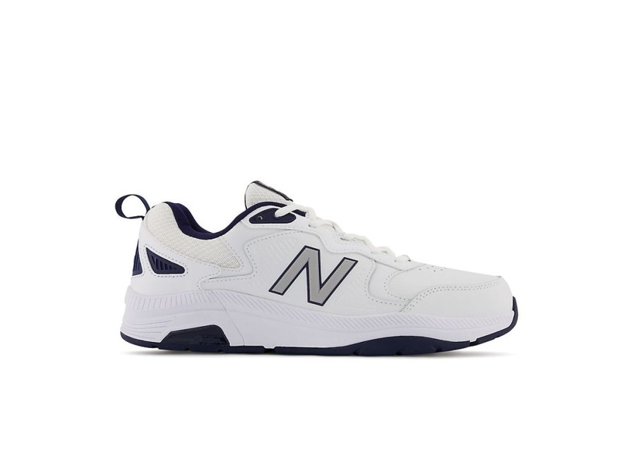 Men New Balance Training | Mx857V3 White With Navy And Rain Cloud