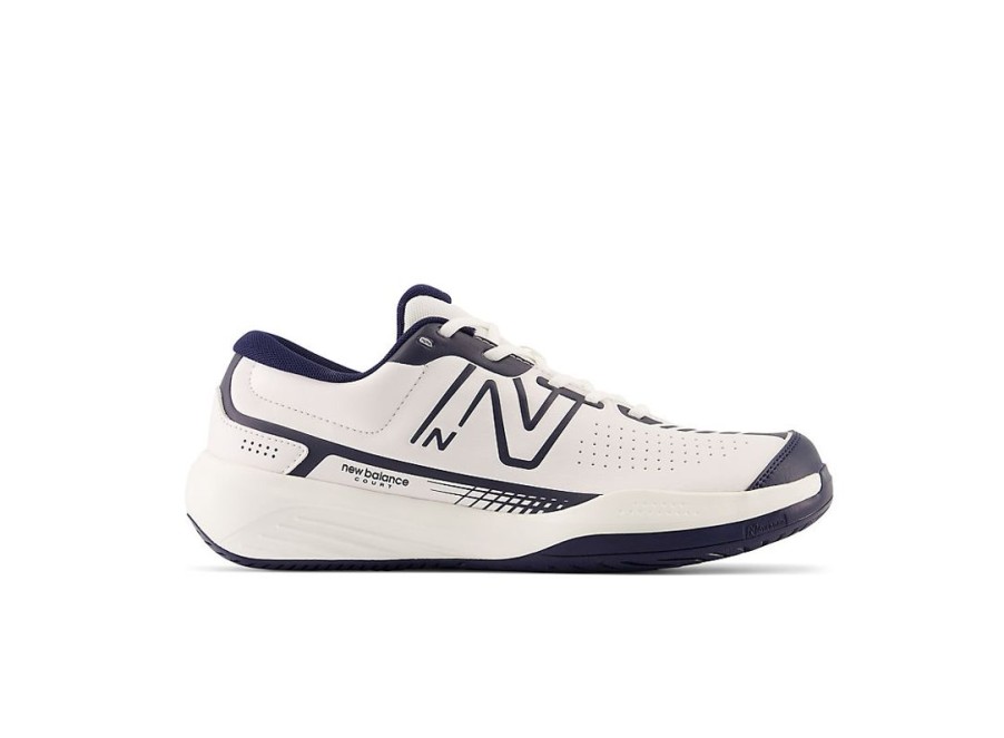 Men New Balance Tennis | 696V5 White With Navy