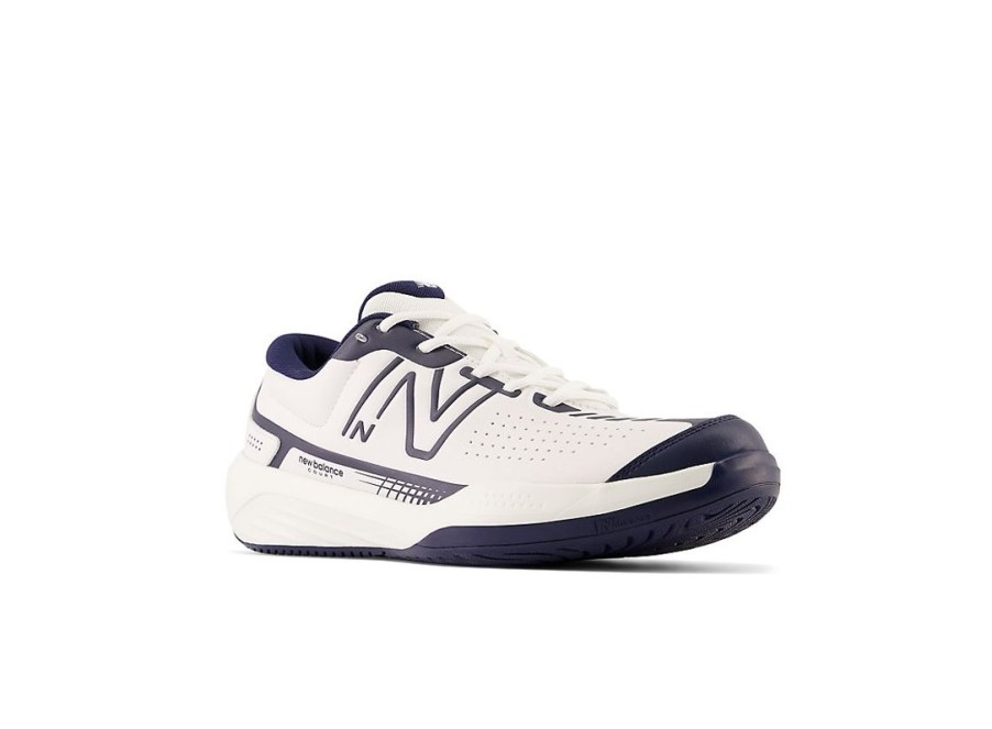 Men New Balance Tennis | 696V5 White With Navy