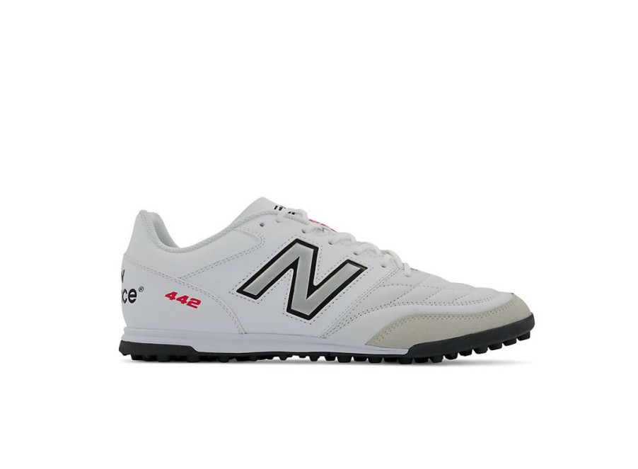 Men New Balance Soccer | 442 V2 Team Tf White With Black