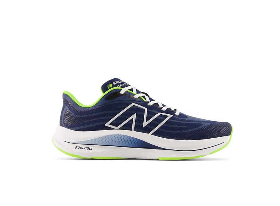 Men New Balance Walking | Fuelcell Walker Elite Nb Navy With Thirty Watt And White