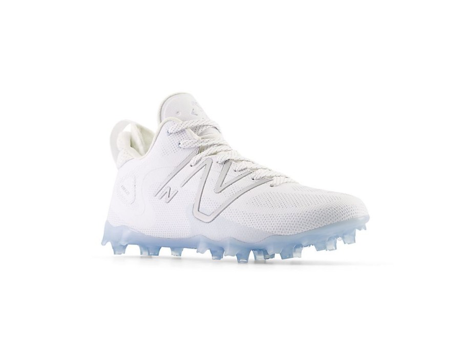 Men New Balance Lacrosse | Freezelx V4 White With Black And Polar Blue