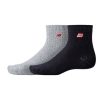 Men New Balance Socks | Waffle Knit Ankle Socks 2 Pack Assorted 1 Colors