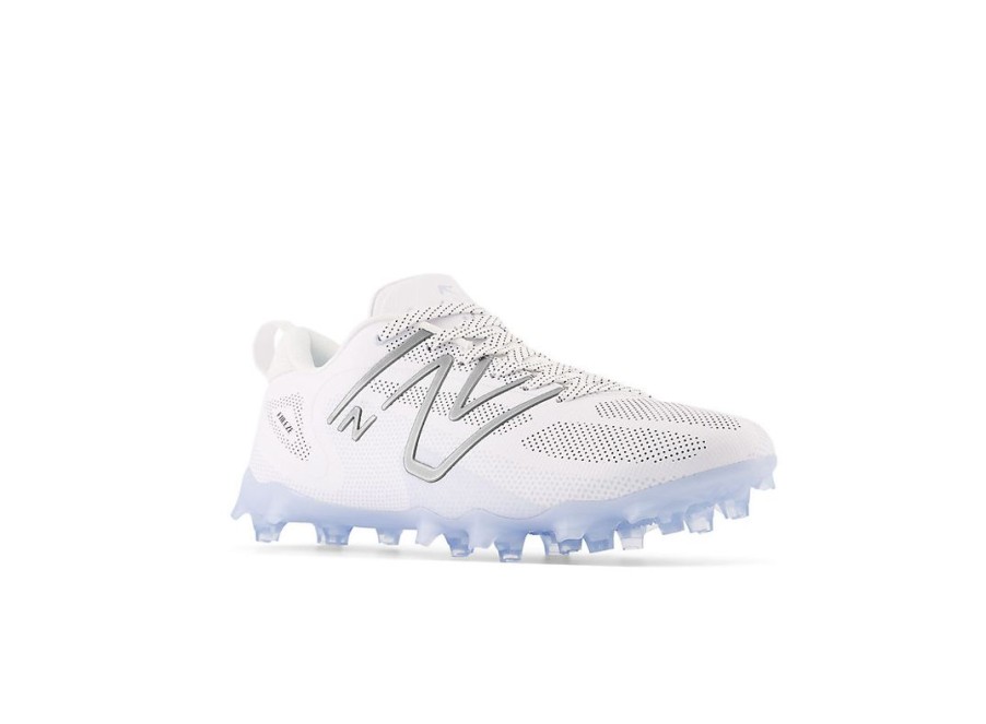 Men New Balance Lacrosse | Freezelx V4 Low White With Black And Polar Blue