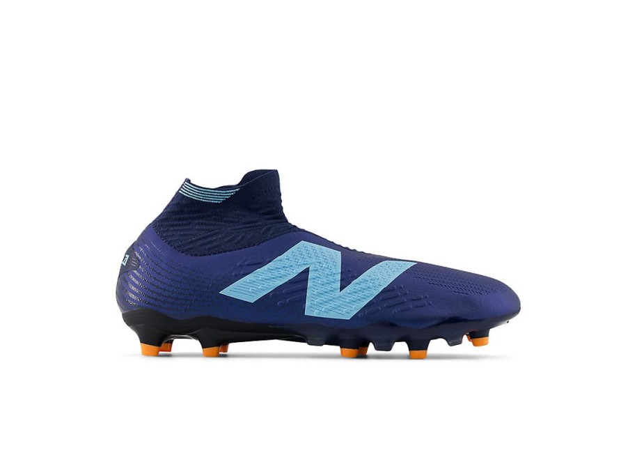 Men New Balance Soccer | Tekela Pro Fg V4+ Nb Navy With Team Sky Blue And Hot Mango