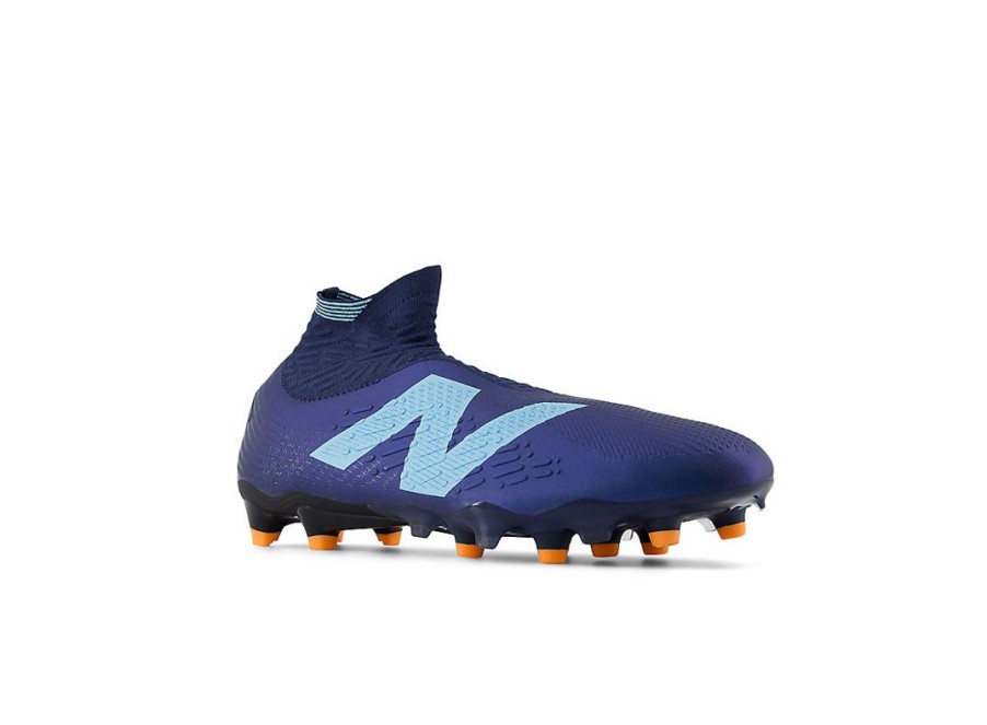 Men New Balance Soccer | Tekela Pro Fg V4+ Nb Navy With Team Sky Blue And Hot Mango