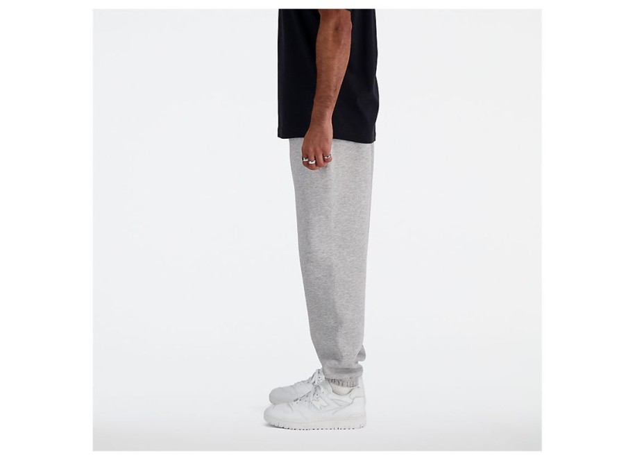 Men New Balance Pants | Sport Essentials Fleece Jogger Athletic Grey