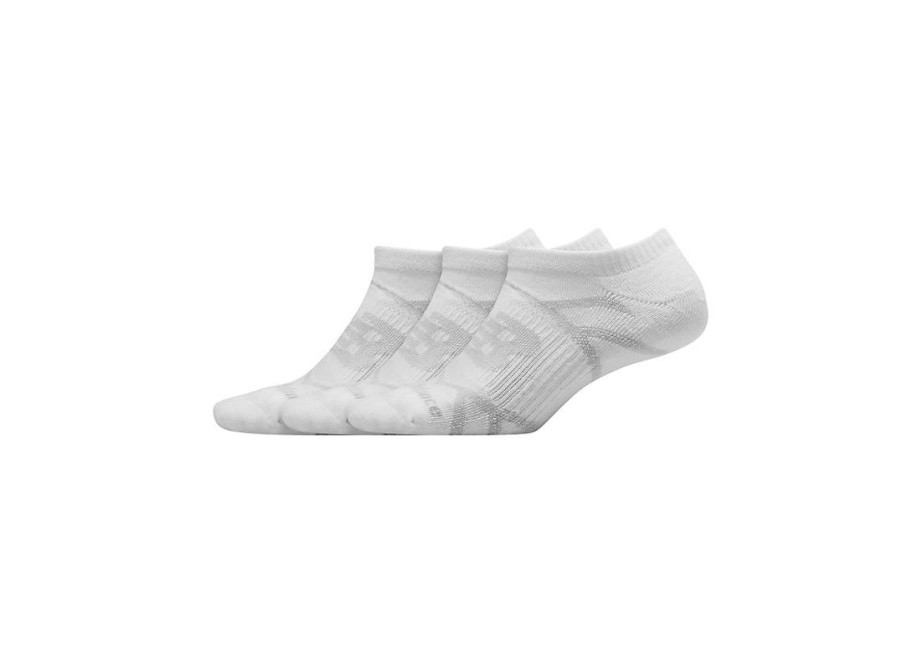 Men New Balance Socks | Performance No Show Socks 3 Pack White