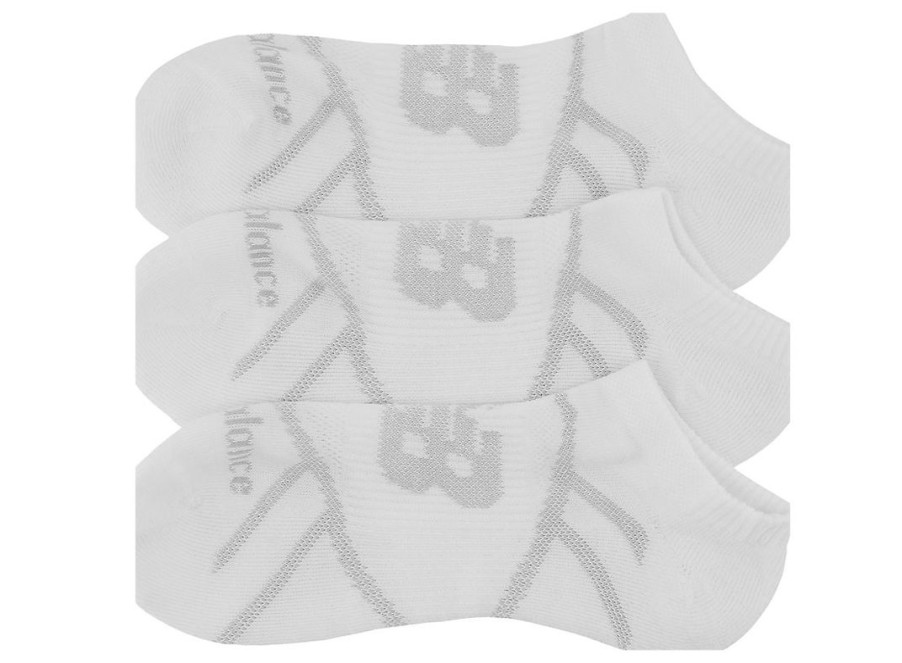 Men New Balance Socks | Performance No Show Socks 3 Pack White